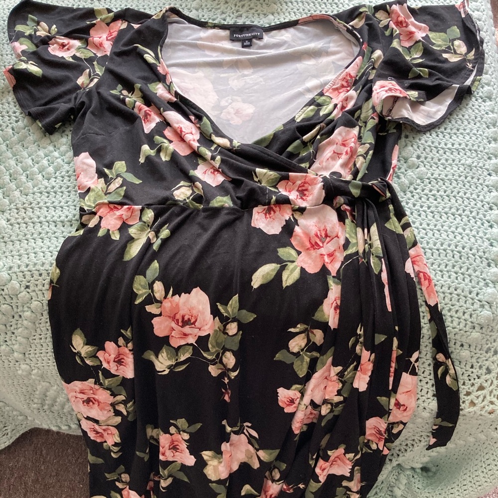 Faux wrap dress